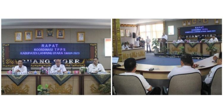 Sekda Lampung Utara Pimpin Rakor Percepatan Penurunan Stunting