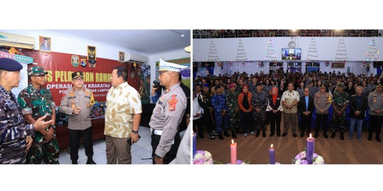 Gubernur Arinal dan Walikota Bandar Lampung Tinjau Misa di Sejumlah Gereja