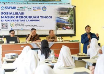 Unila Gelar Sosialisasi PMB di SMAN 1 Padang Cermin