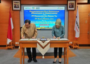 PGN Teken MoU Pasokan LNG dari PT Karya Mineral Jaya