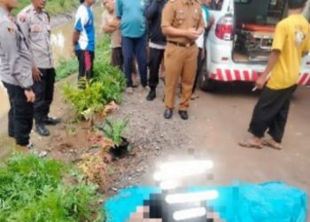 Polres Lamtim Selidiki Penemuan Mayat Di Irigasi Pekalongan