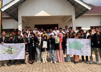 Mahasiswa KKN Itera Buat Peta Administrasi Desa dan Peta Guna Lahan untuk Warga Lampung Tengah