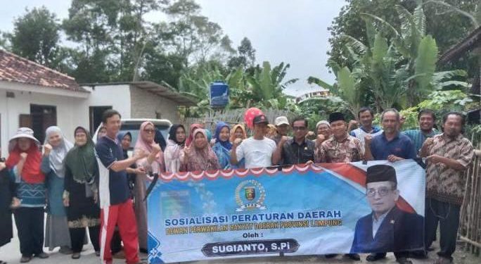 Anggota DPRD Provinsi Lampung Sugianto Tampung Aspirasi Warga Desa Palas Aji