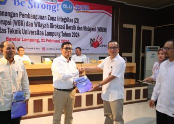 Fakultas Teknik Unila Canangkan Zona Integritas, Wilayah Bebas dari Korupsi