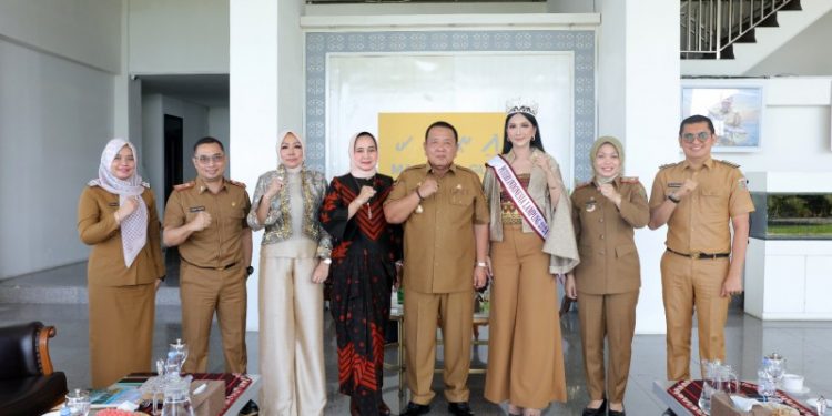 Gubernur Arinal Terima Audiensi Finalis Puteri Indonesia Nabilah Balqis