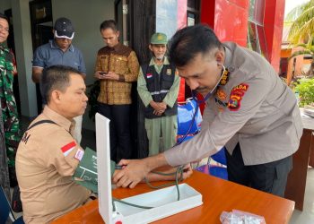 Polda Lampung Aktif Beri Pelayanan Kesehatan Petugas Pengamanan dan Pemilu
