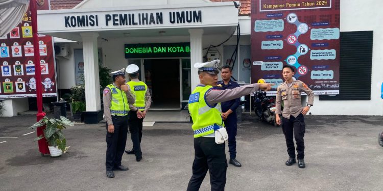 Pasca Pemilu, Polda Lampung Gencar Lakukan Patroli Rutin di KPU