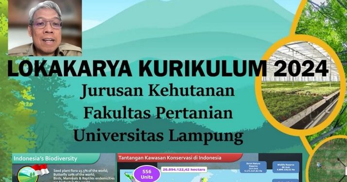 Jurusan Kehutanan Unila Gelar Lokakarya Pengembangan Kurikulum 2024