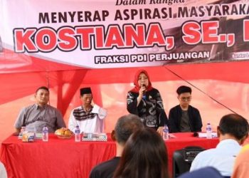 Ketua Fraksi PDIP DPRD Lampung Kostiana Tampung Aspirasi Warga Wayhalim