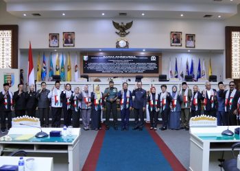 Sekdaprov Hadiri Paripurna DPRD Lampung Dalam laporan Pansus dan Bapemperda