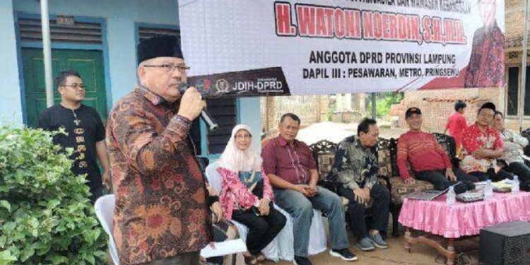 Sosialisasi Pembinaan Ideologi Pancasila, Watoni Noerdin:  Jangan  Beda Pilihan Terjadi Perselisihan