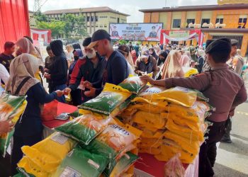 Bantu Masyarakat dan Tekan Laju Inflasi, Polda Lampung Gelar Pasar Murah