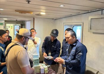 BI Layani Penukaran Uang di Kapal Penyeberangan Pelabuhan Bakauheni-Merak