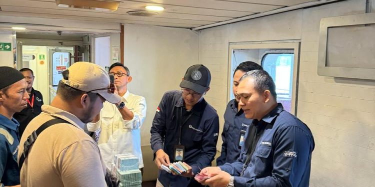 BI Layani Penukaran Uang di Kapal Penyeberangan Pelabuhan Bakauheni-Merak