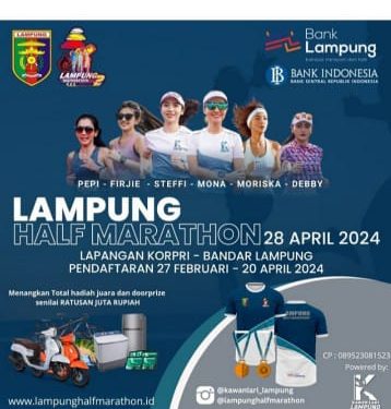 HUT Ke-60,Pemprov Kembali Gelar Lampung Half Marathon