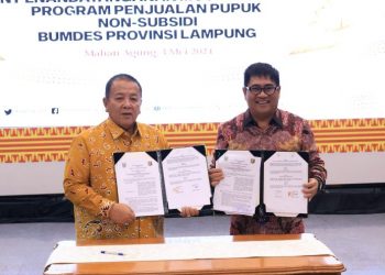Penuhi Kebutuhan Pupuk Petani, Pemprov Lampung MoU Dengan PT. Pusri Palembang