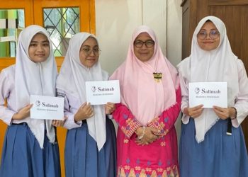 Departemen Pendidikan dan Pelatihan PW Salimah Lampung Santuni Pelajar Kurang Mampu