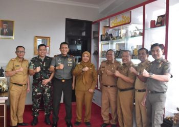Walikota Eva Dwiana Terima Kunjungan Kerja Danrem 043/Gatam Brigjen TNI Rikas Hidayatullah