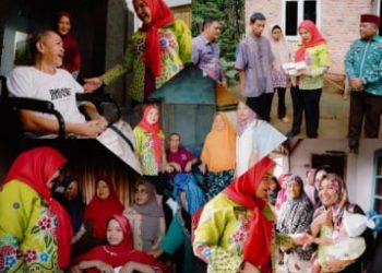 Walikota Eva Beri Bantuan Kursi Roda dan Alat Pendengar Ke Penyandang Disabilitas