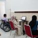 Leonardus Ikuti UTBK di Unila dari Atas Kursi Roda