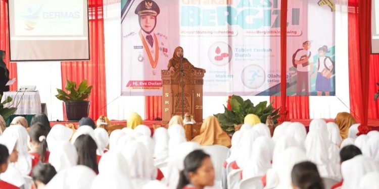 Walikota Eva Dwiana Buka Gerakan Aksi Bergizi dan Sosialisasi Kesehatan Jiwa