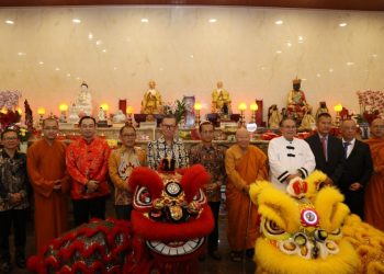 Sekdaprov Fahrizal Hadiri Peresmian Klenteng Umat Buddha Cit Seng Bio