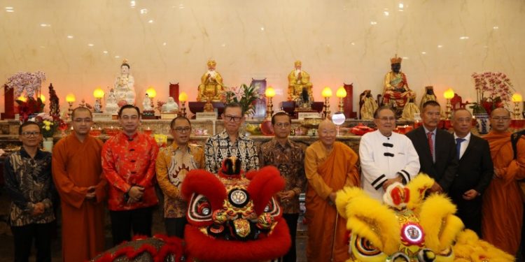 Sekdaprov Fahrizal Hadiri Peresmian Klenteng Umat Buddha Cit Seng Bio