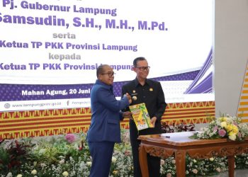 Pemprov Lampung Gelar Sertijab dari Plh. Gubernur Fahrizal Darminto kepada Pj. Gubernur Samsudin