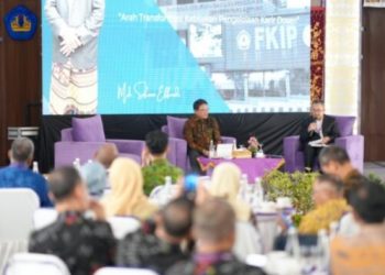Dialog Nasional : Rektor Unila Sharing Pengelolaan Kampus Unggul