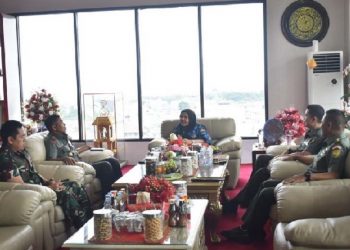 Walikota Terima Kunjungan Danrem 043/Gatam Brigjen TNI Iwan Ma’ruf Zainudin
