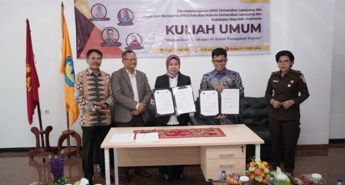 Unila Jalin Kerja Sama Dengan Komisi Kejaksaan RI