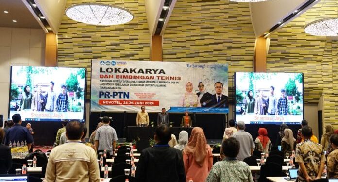 Unila Gelar Lokakarya dan Bimtek Penyusunan POS AP Laboratorium Pembelajaran