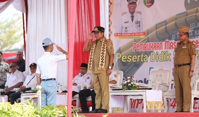 Jadi Pembina Apel Pembukaan MPLS , Pj. Gubernur Samsudin Ingatkan Bahaya Perundungan hingga Intoleransi