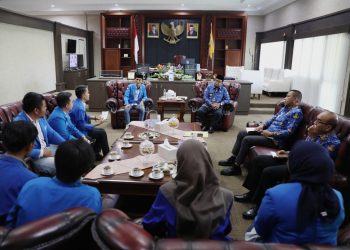 Pj. Gubernur Samsudin Ajak Pengurus PMII Bergandengan Tangan Membangun Lampung