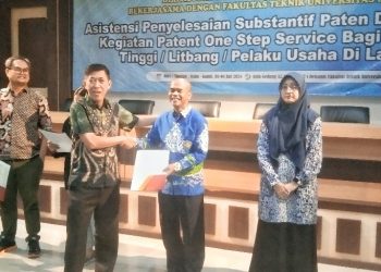 14 Hasil Penelitian Unila Terima Sertifikat Paten dari Kemenkumham
