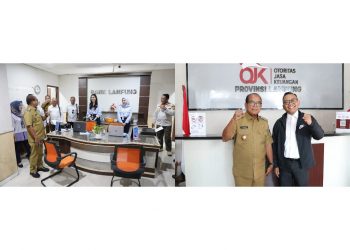 Pj. Gubernur Samsudin Tinjau Kantor Pusat Bank Lampung dan Kantor OJK