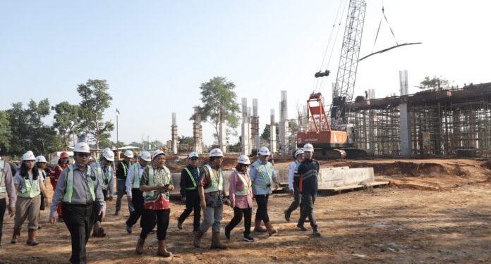 Kontruksi RSPTN Unila 4,56%, Basement dan Pondasi Lantai 1 Sudah Dibangun