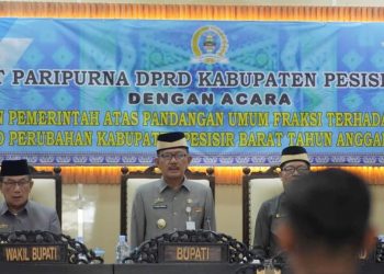 Bupati Agus Istiqlal Sampaikan Jawaban Atas Pandangan Fraksi Atas Ranperda APBD Perubahan 2024