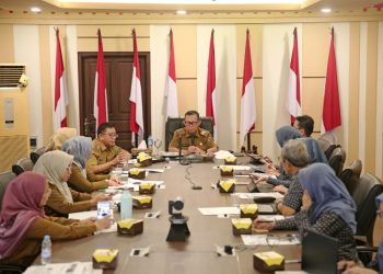 Sekdaprov Fahrizal Terima Kunjungan Kerja BPJS Kesehatan Cabang Bandar Lampung
