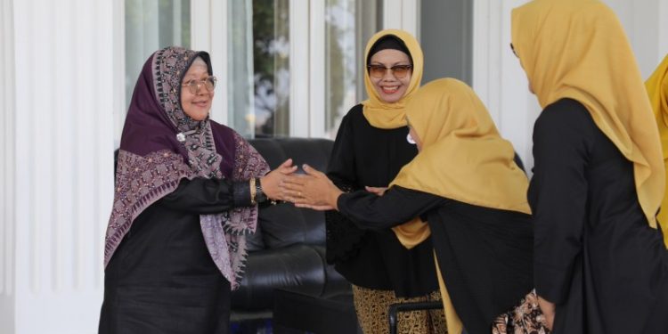 Ketua TP-PKK Maidawati Samsudin Terima Kunjungan Pengurus Persatuan Pengusaha Pengrajin Batik Lampung