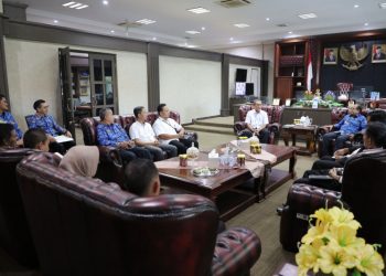 Pj. Gubernur Samsudin Terima Jajaran Civitas Akademika Politeknik Negeri Lampung