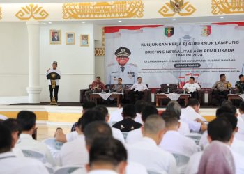 Pj. Gubernur Samsudin Berikan Briefing Terkait Netralitas ASN di Tulang Bawang