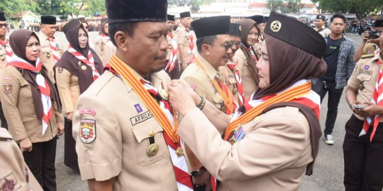 Apel Akbar Hari Pramuka, Walikota Eva Berharap Pramuka Jadi Penggerak Program Lingkungan dan Sosial