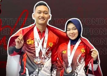 Dua Personel Polda Lampung Sabet Medali Ajang Taekwondo Internasional Malaysia dan Thailand