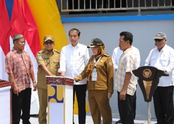 Presiden Jokowi Resmikan Pasar Modern Pasir Gintung Bandar Lampung