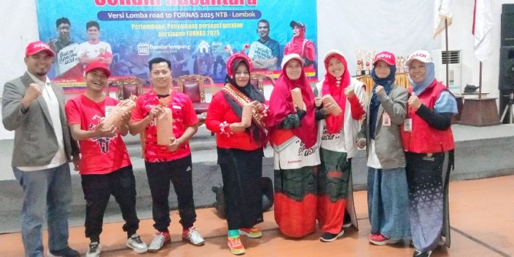 KSN Lampung Helat Lomba Senam Nusantara, Persiapan Sambut Fornas 2025