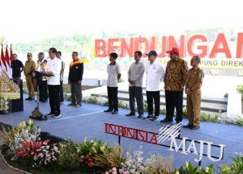 Presiden Joko Widodo Resmikan Bendungan Margatiga di Kabupaten Lampung Timur