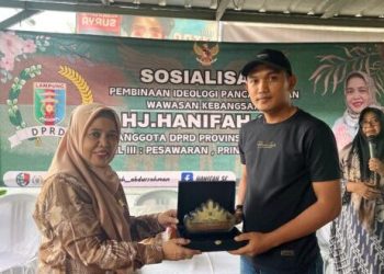 Anggota Komisi 2 Hanifah Berharap Nilai-nilai Pancasila Membudaya di Desa Durian Pesawaran