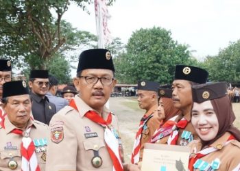 Bupati Agus Istiqlal Pimpin Apel Besar Hari Pramuka Ke-63