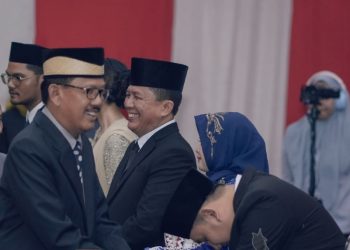 Bupati dan Wakil Bupati Pesibar Hadiri Pelantikan DPRD Periode 2024-2029